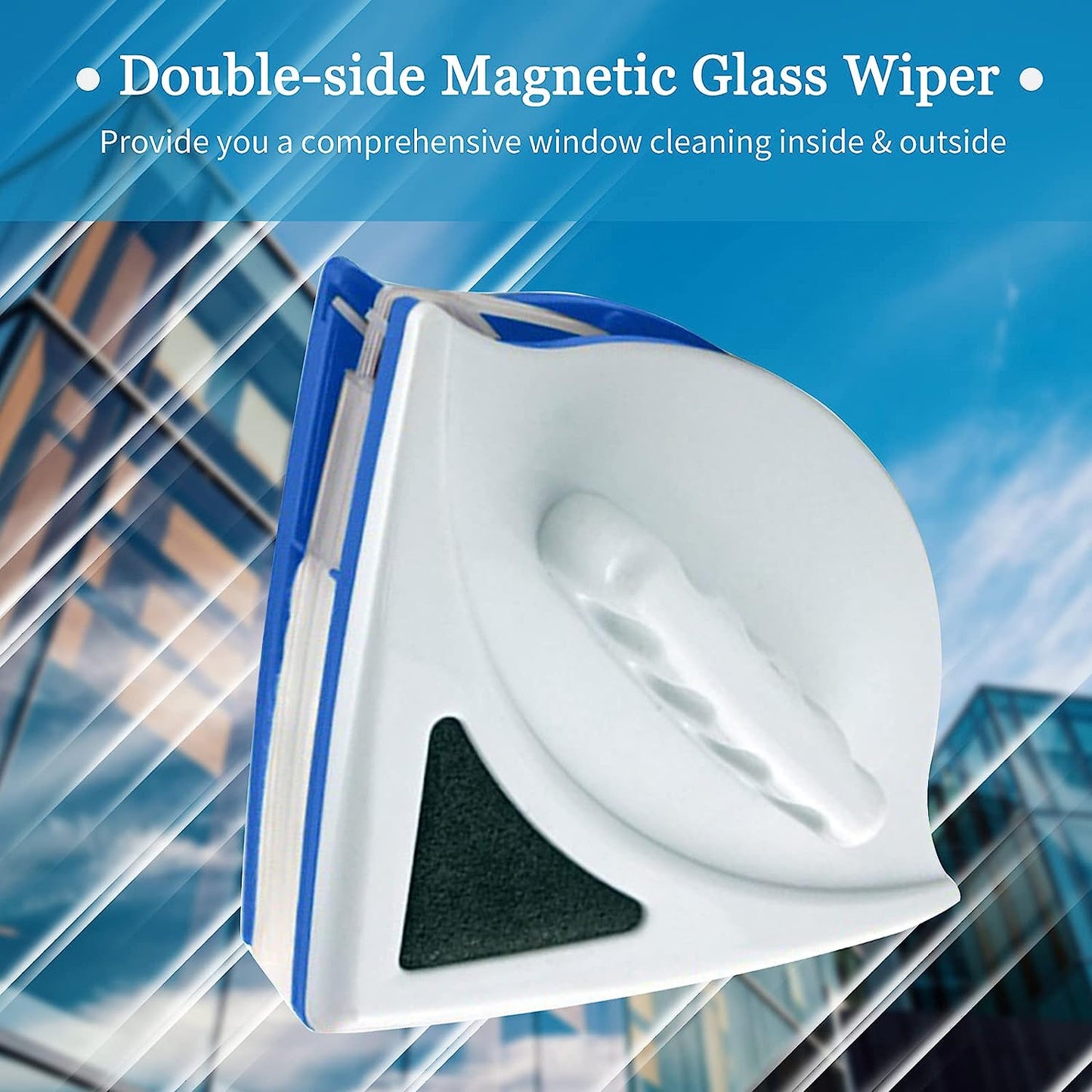 Double-Sided Magnetic Glass Cleaner