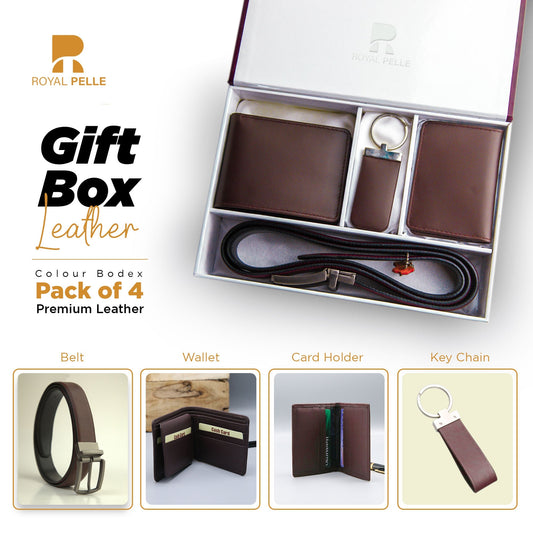 Pack of 4 Premium Leather Gift Set