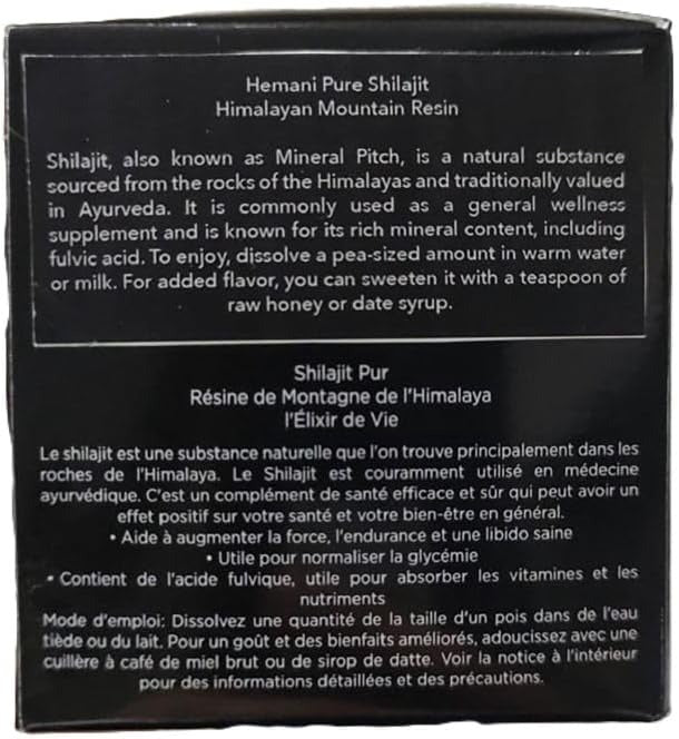 Hemani Pure Shilajit Himalayan Resin